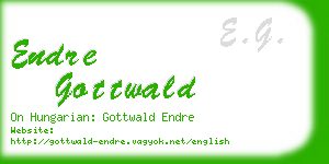 endre gottwald business card